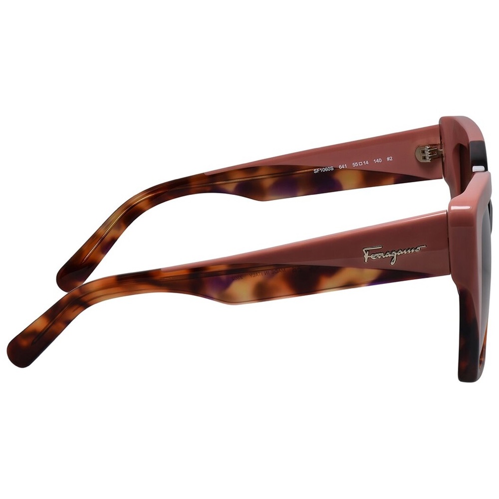 Salvatore Ferragamo Mauve and Tortoiseshell Square Sunglasses Ladies. - Picture 2 of 2